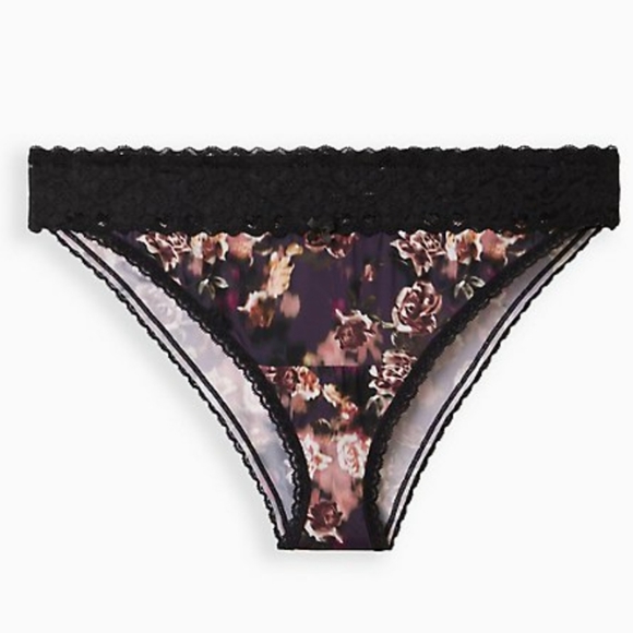 Second Skin Bikini Panty - Floral Purple - Picture 1 of 5